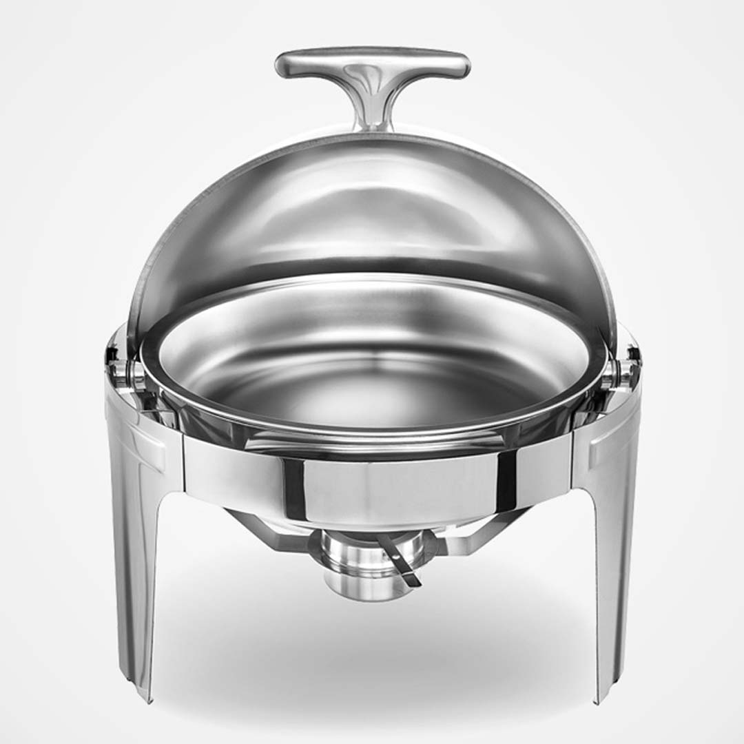 Chafing Dish 6L Round Roll Top (2-Pack)
