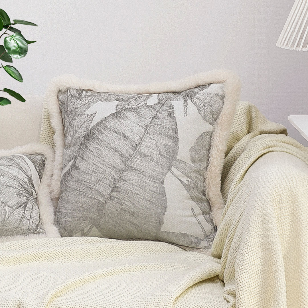 Wabi-Sabi Embroidered Throw Pillows 45cm (2-Pack)