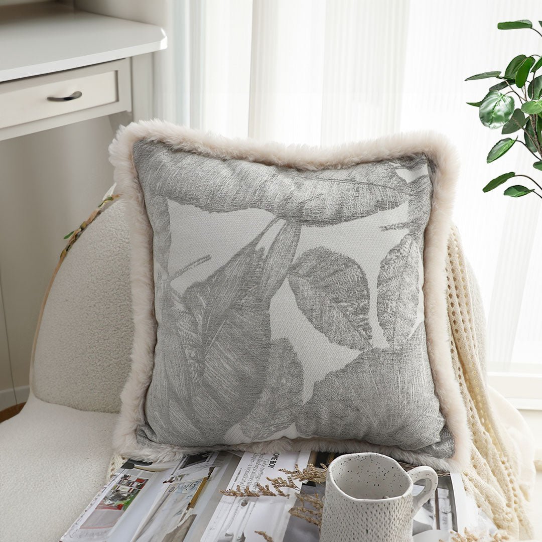 Wabi-Sabi Embroidered Throw Pillows 45cm (2-Pack)