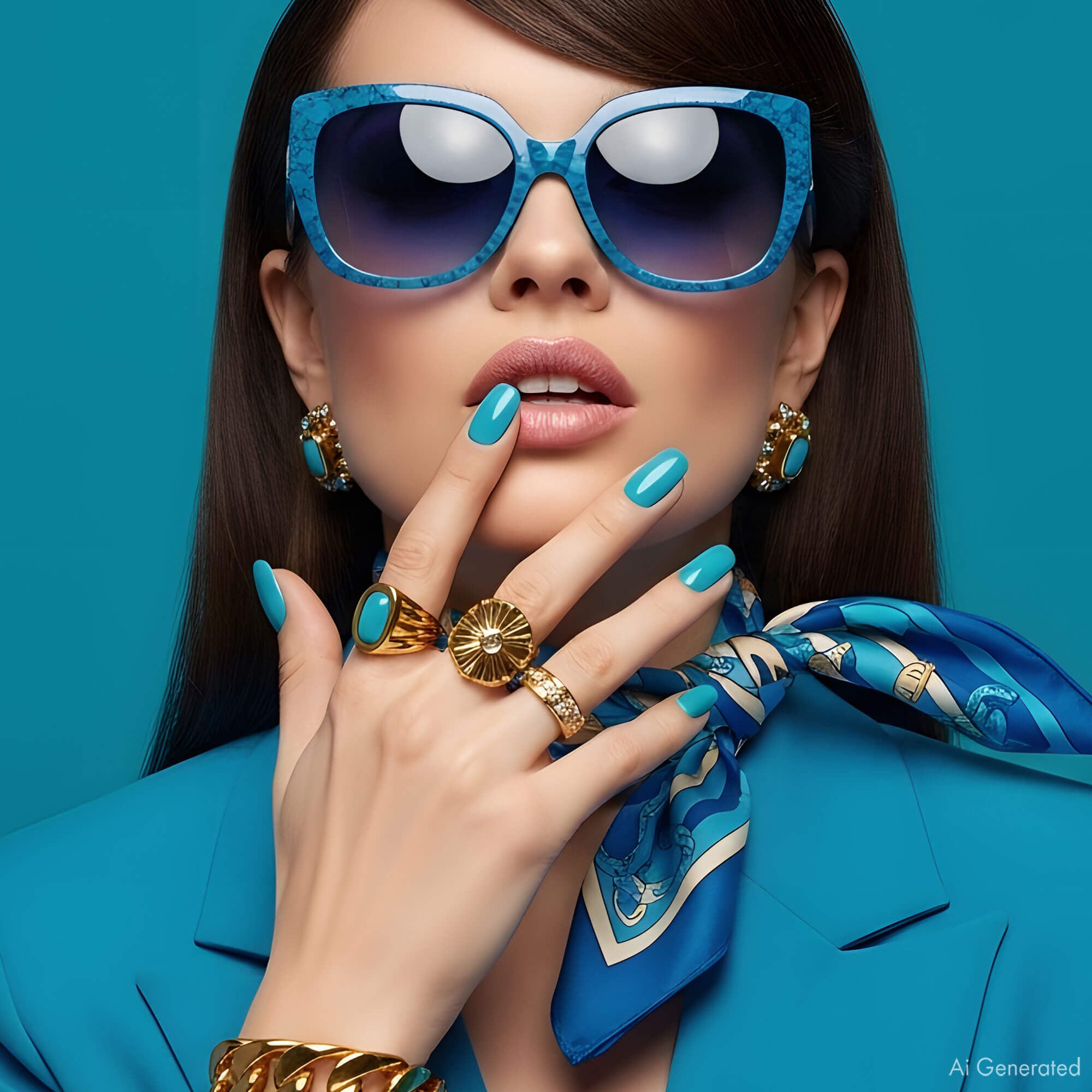 Gel Polish – Turquoise Blue – DN044 – 7ml – HEMA Free