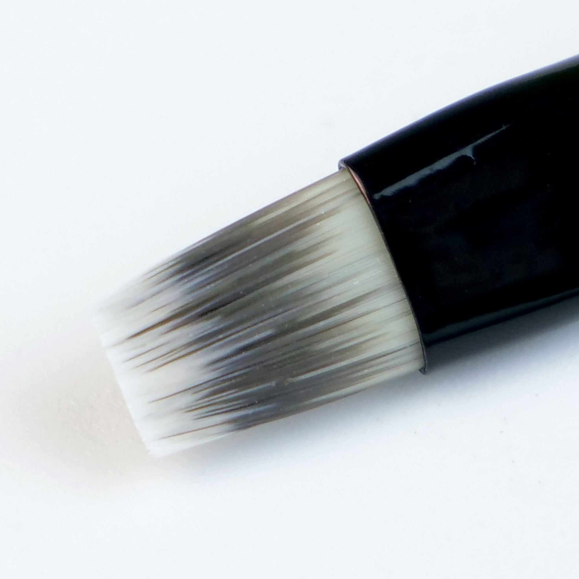 Gel Brush #6 (Black with White Bristles)