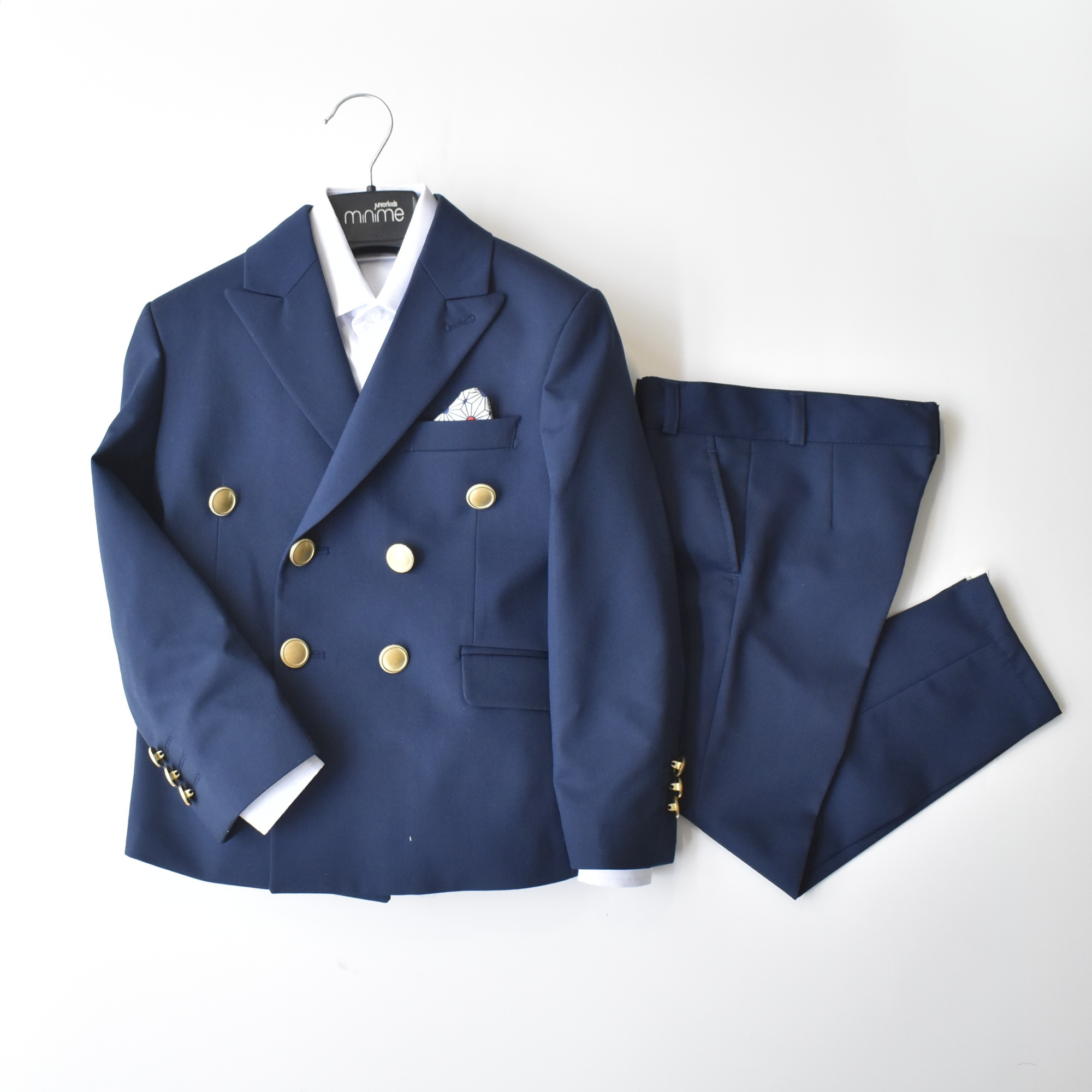 Golden Buttons Boys Suit-4