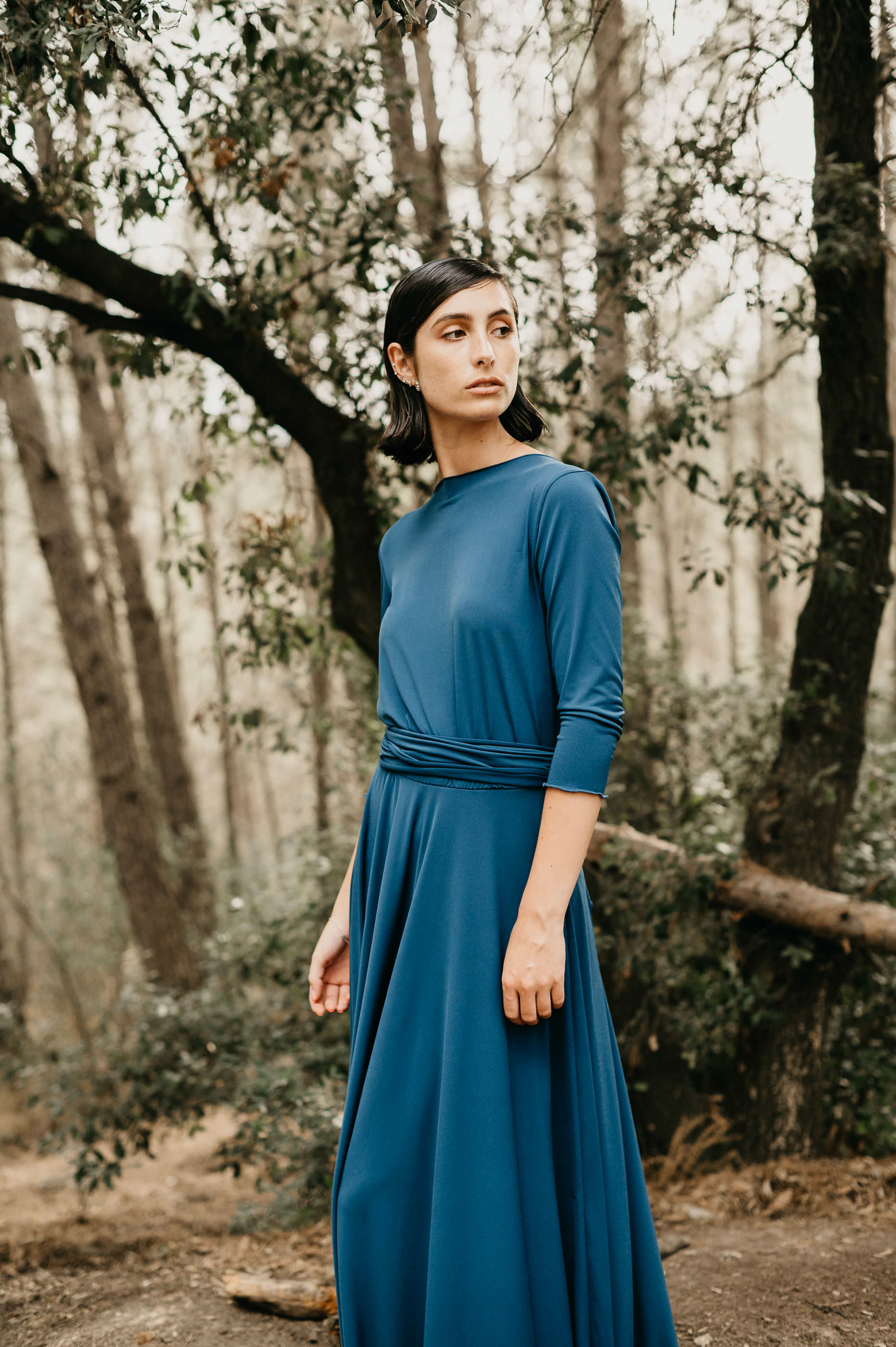INFINITY MAXI DRESS 3/4 SLEEVE