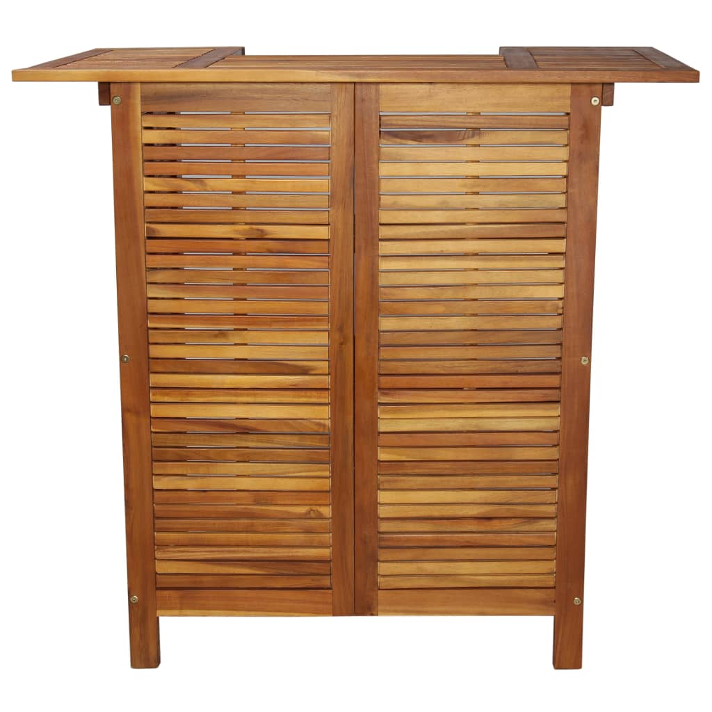 Bar Table Solid Acacia Wood 110x50x105cm