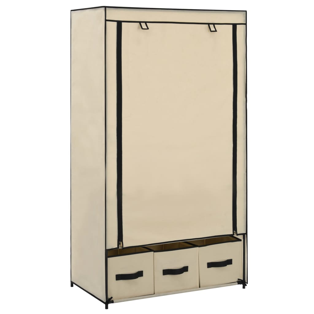 vidaXL Clothing Rack Portable Wardrobe Closet Clothes Storage Organizer Fabric