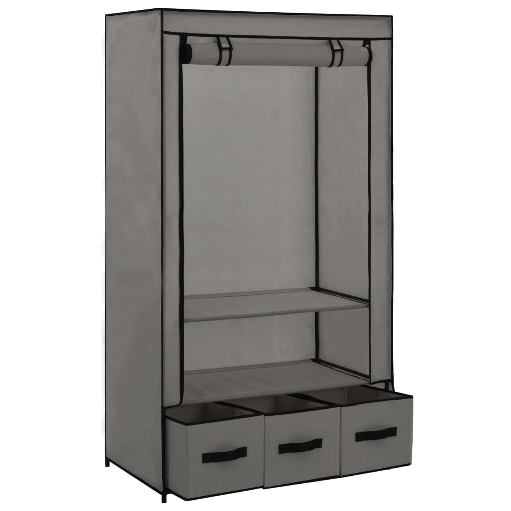 vidaXL Clothing Rack Portable Wardrobe Closet Clothes Storage Organizer Fabric