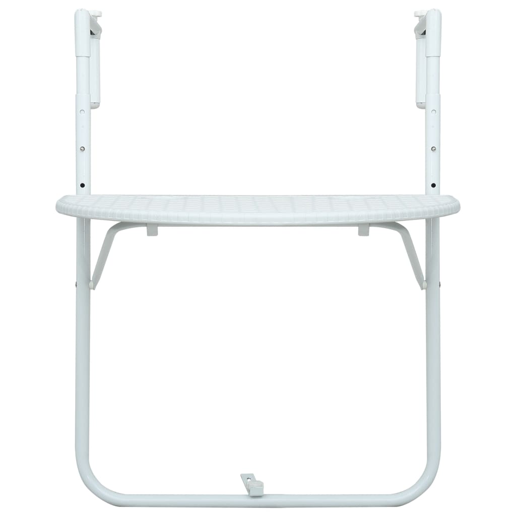 Hanging Balcony Table 60x64x83.5cm - White