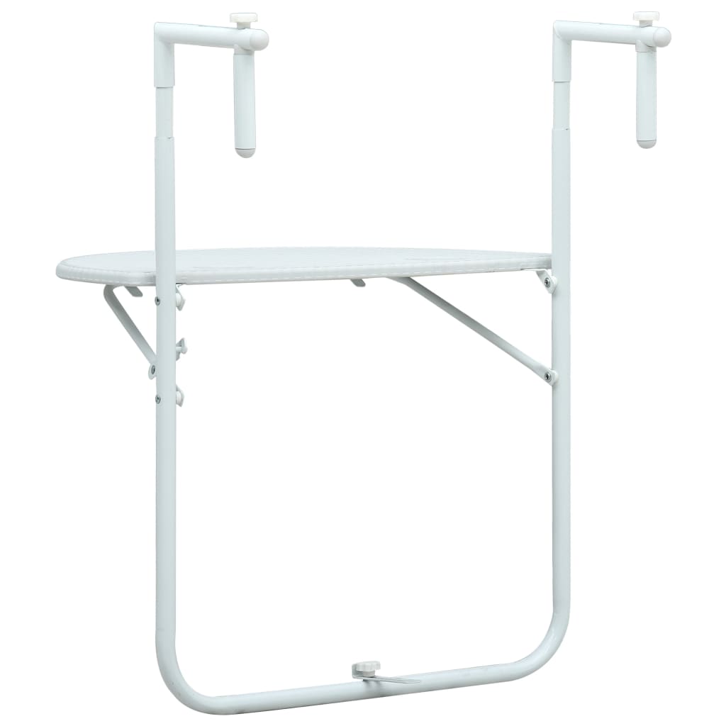 Hanging Balcony Table 60x64x83.5cm - White