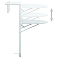 Hanging Balcony Table 60x64x83.5cm - White