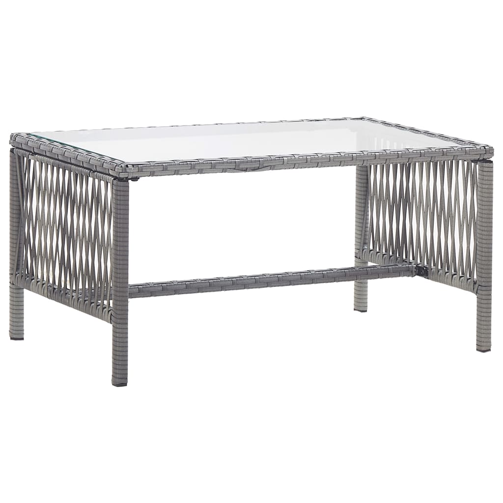 4 Piece Garden Lounge Set with Cushion - Anthracite