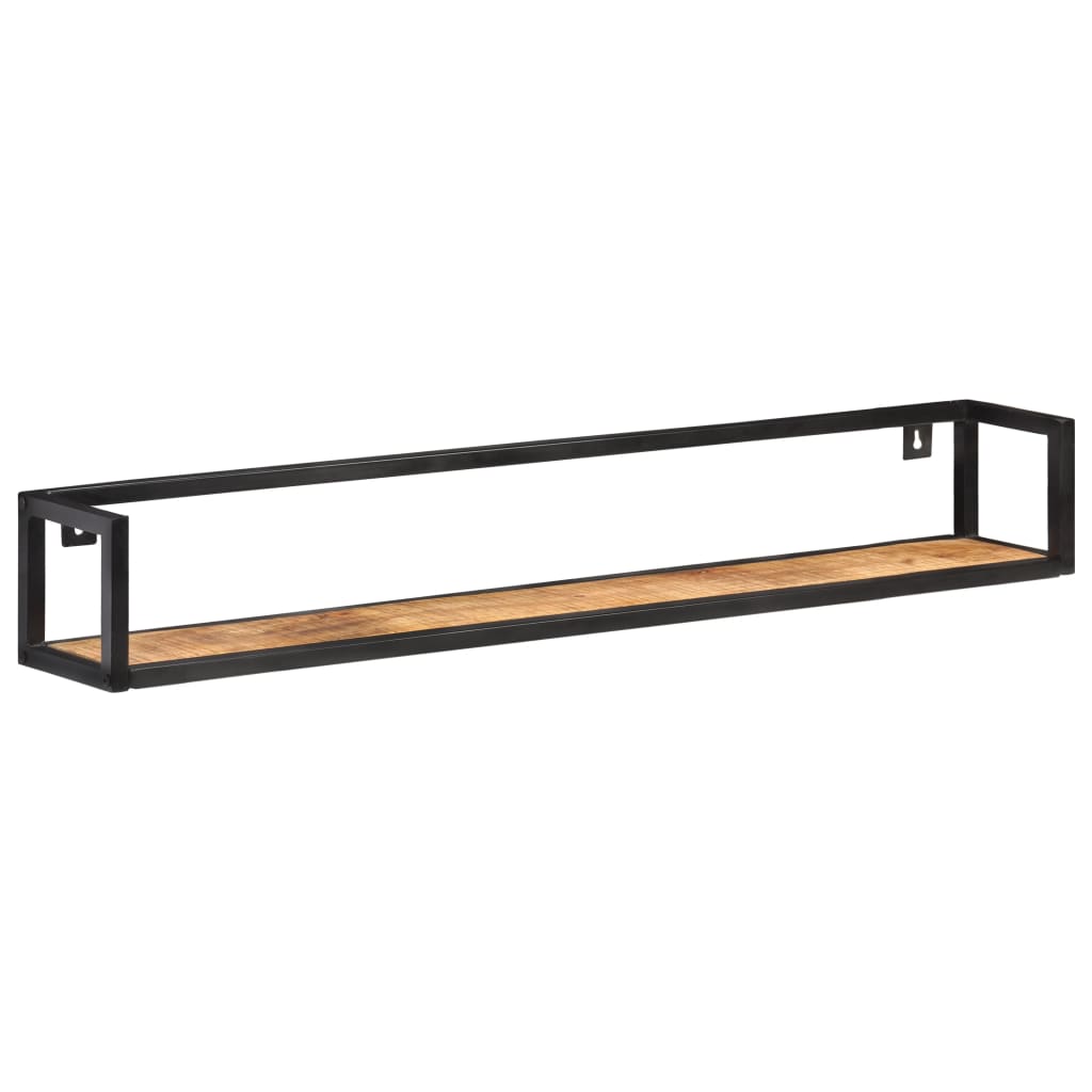 Wall Shelves Rough Mango Wood 120cm (2-pack)