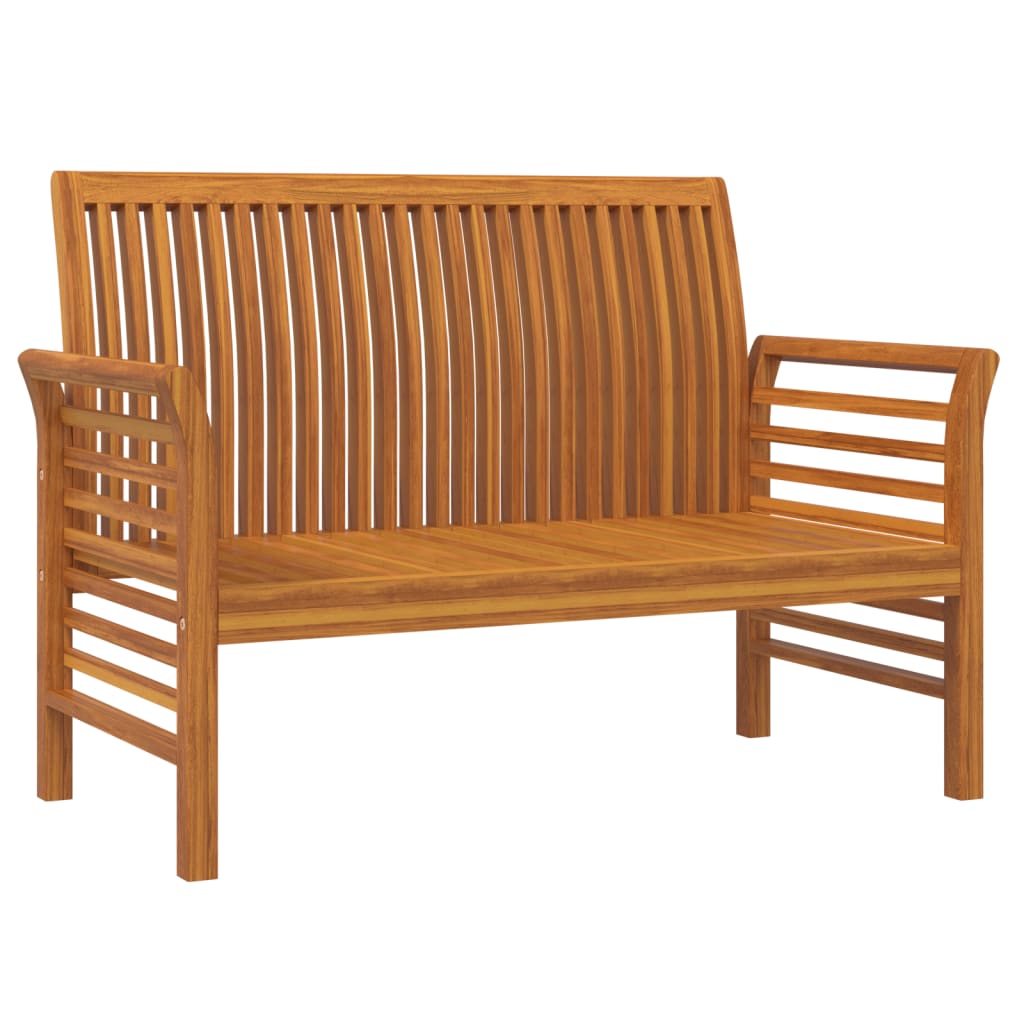 2 Piece Garden Lounge Set with Cushions - Solid Wood