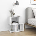 High Gloss White Bedside Cabinets (2-Pack)