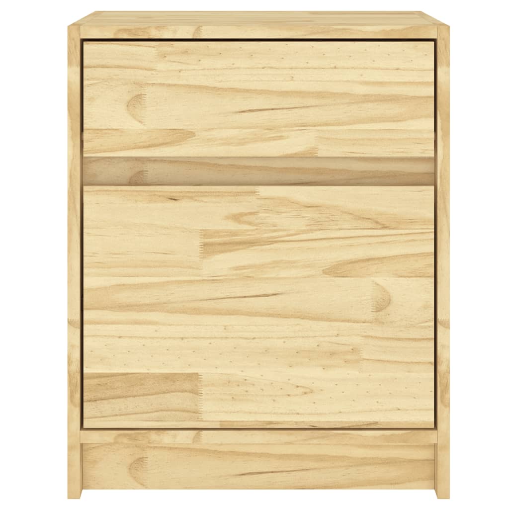 Solid Pinewood Bedside Cabinet 40cm