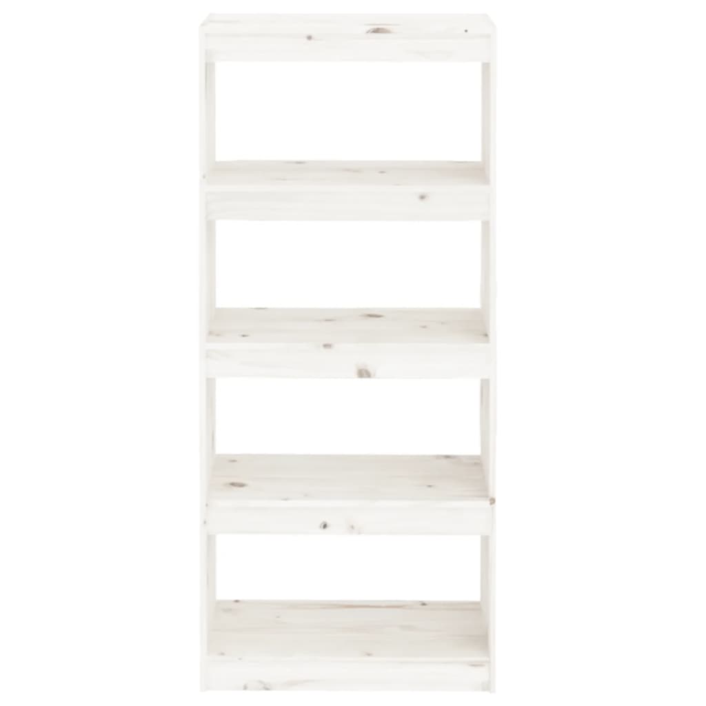 White Bookcase Room Divider 135cm