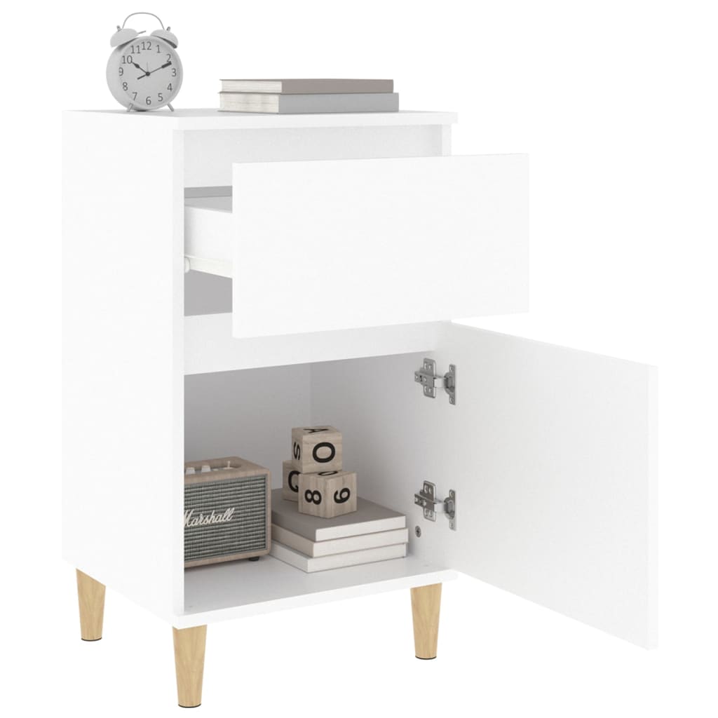 White Bedside Cabinets 40cm (2-Pack)