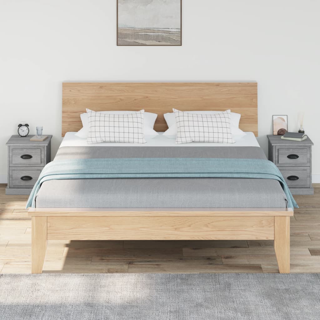 Bedside Cabinets Grey Sonoma 39x39x47.5cm (2-pack)