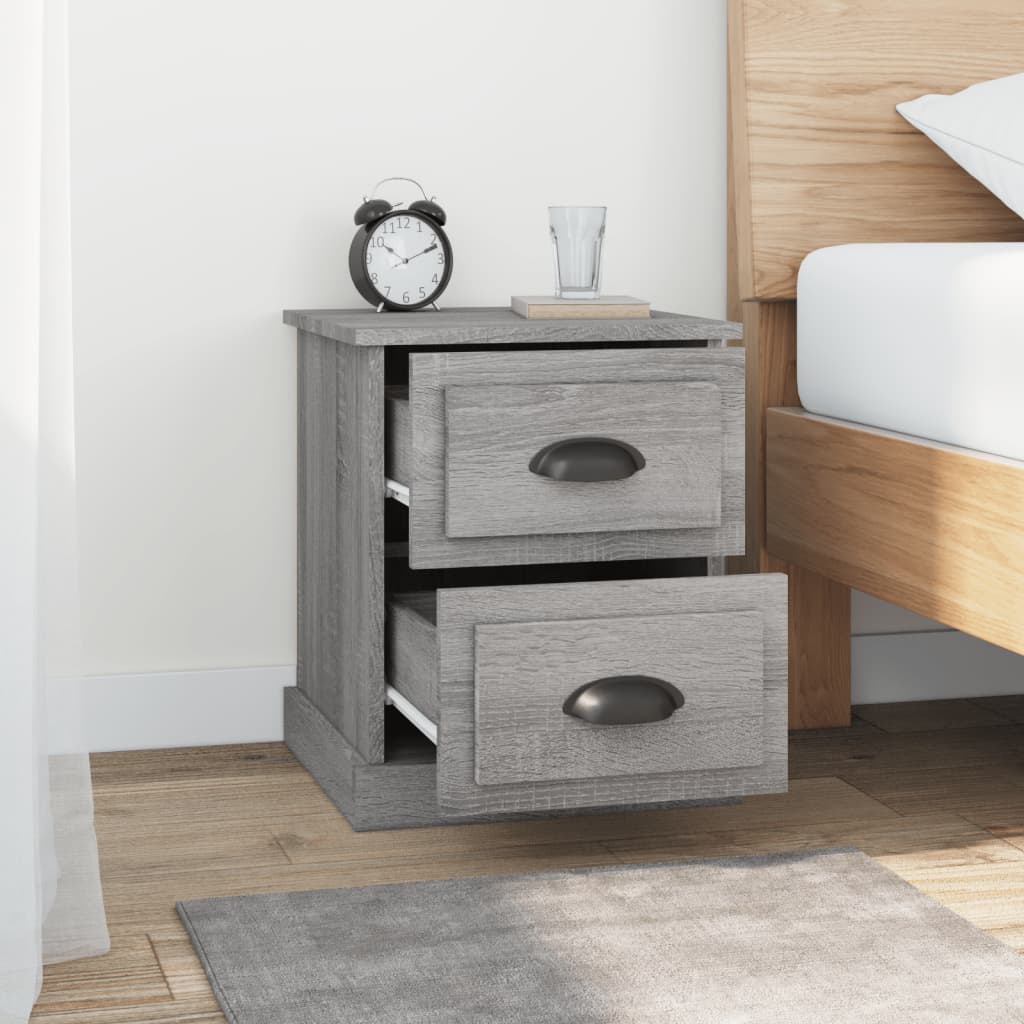 Bedside Cabinets Grey Sonoma 39x39x47.5cm (2-pack)