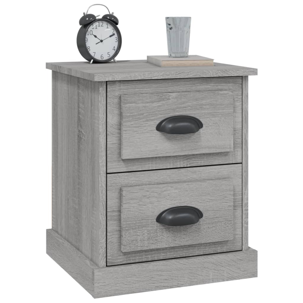 Bedside Cabinets Grey Sonoma 39x39x47.5cm (2-pack)