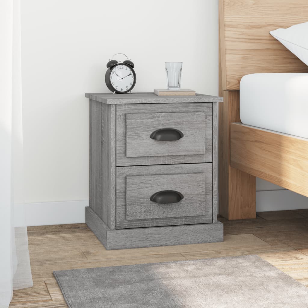 Bedside Cabinets Grey Sonoma 39x39x47.5cm (2-pack)