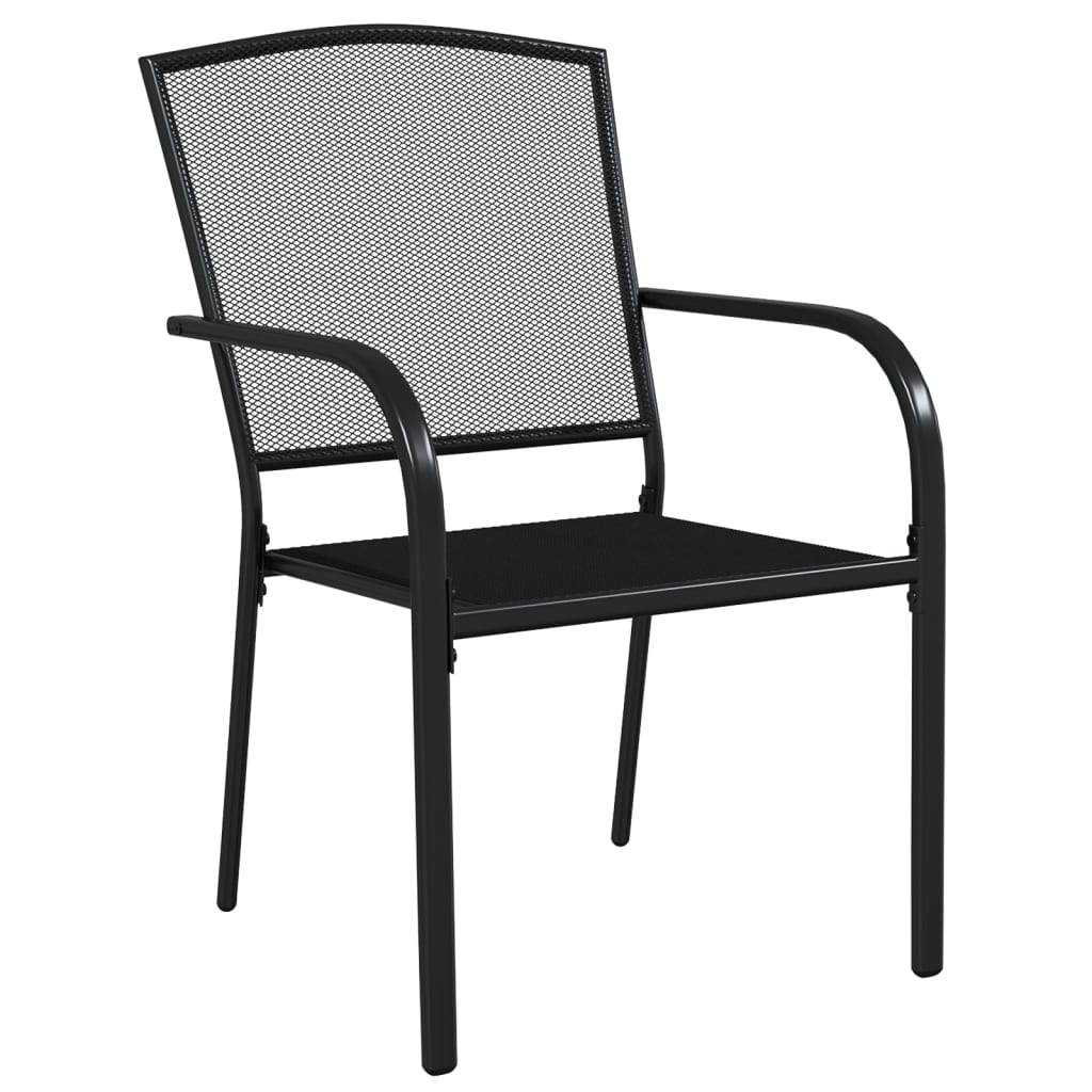 9 Piece Garden Dining Set - Anthracite Steel