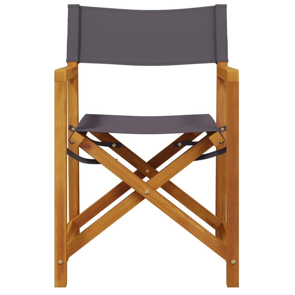 NNEVL 6 pcs Folding Garden Chairs Dark Grey Fabric