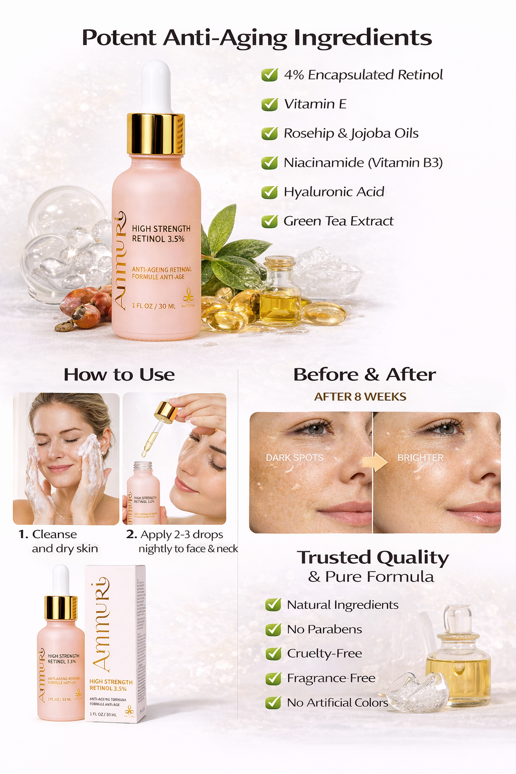 Ammuri Retinol Serum 3.5% High Strength