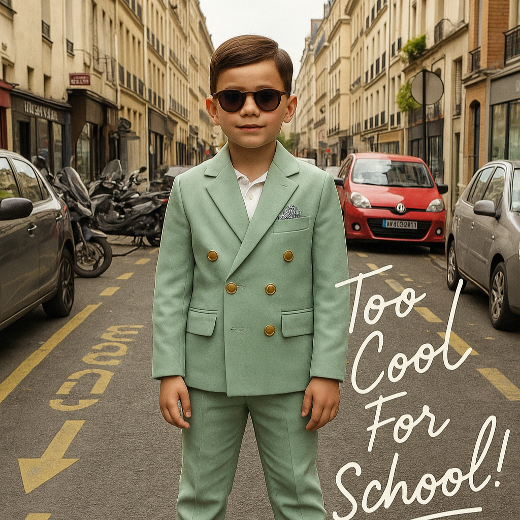 Golden Buttons Boys Suit-1