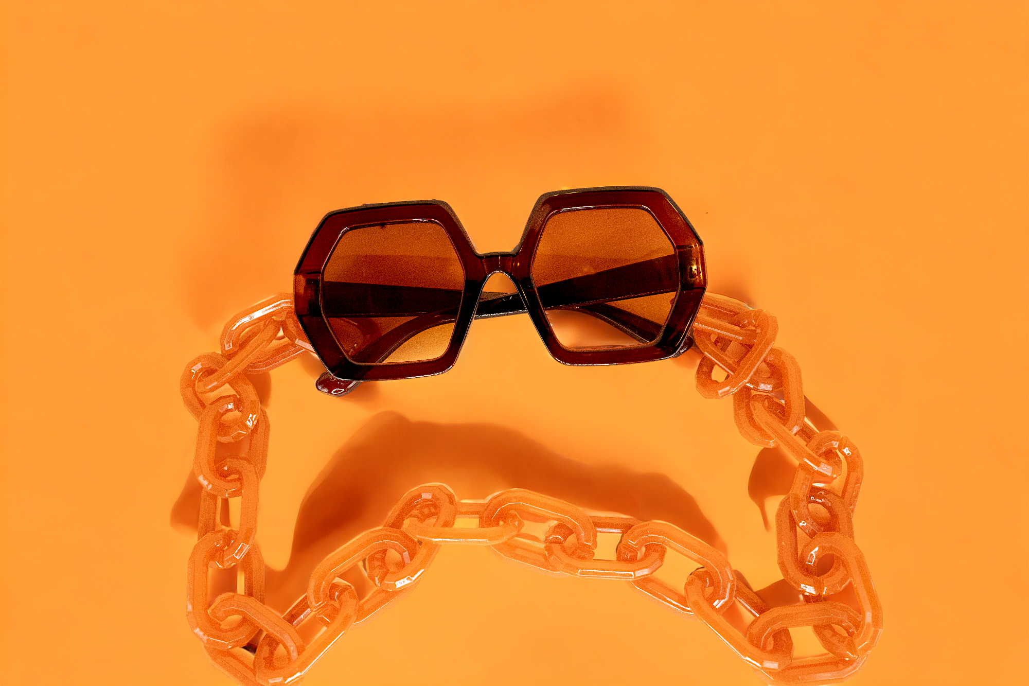GlamorGon Oversized Shades Brown