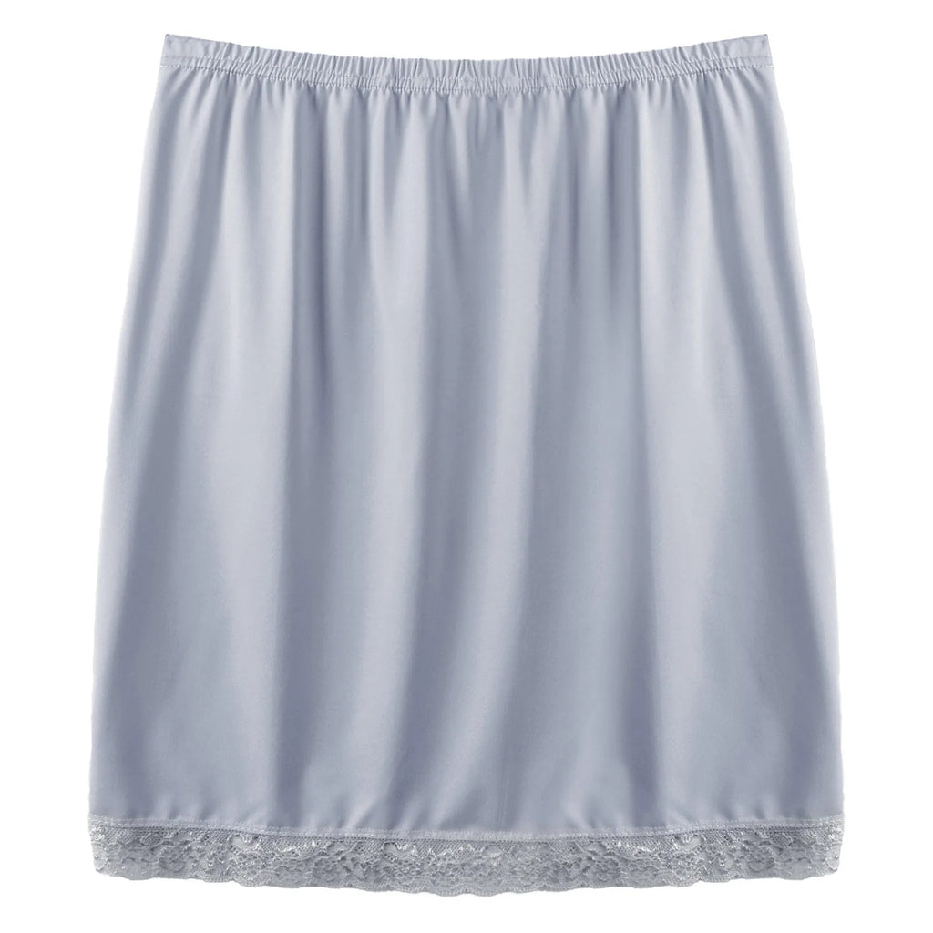 Womens Underskirt Soft Half Slips Dress Summer Ladies Underwear Thin High Waist Elastic Anti-Penetrating Underskirt Lining