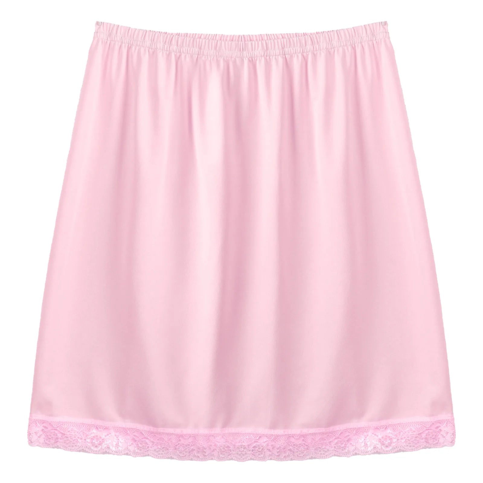 Womens Underskirt Soft Half Slips Dress Summer Ladies Underwear Thin High Waist Elastic Anti-Penetrating Underskirt Lining