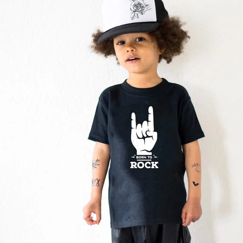 Children's Cotton Skull Print T-shirt 2-10Y