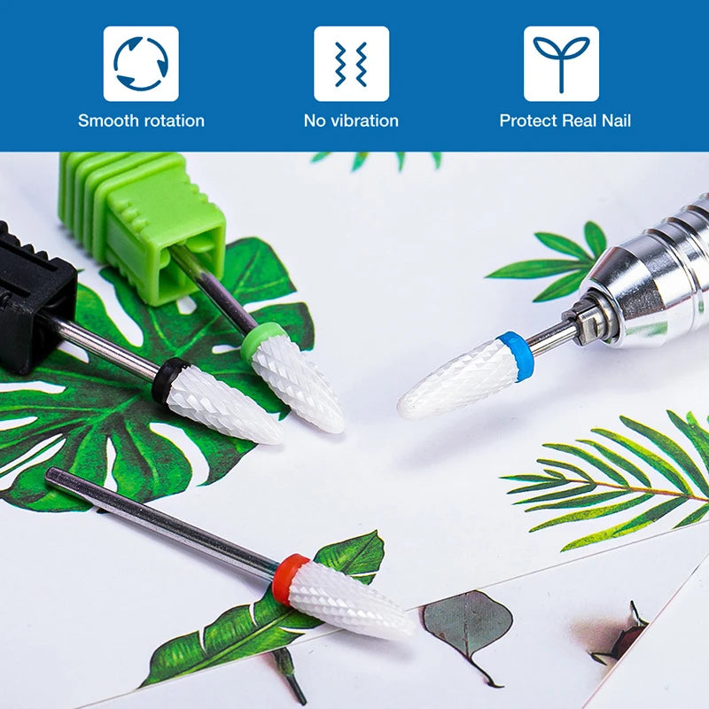 Ceramic Nail Drill Bit Milling Cutter