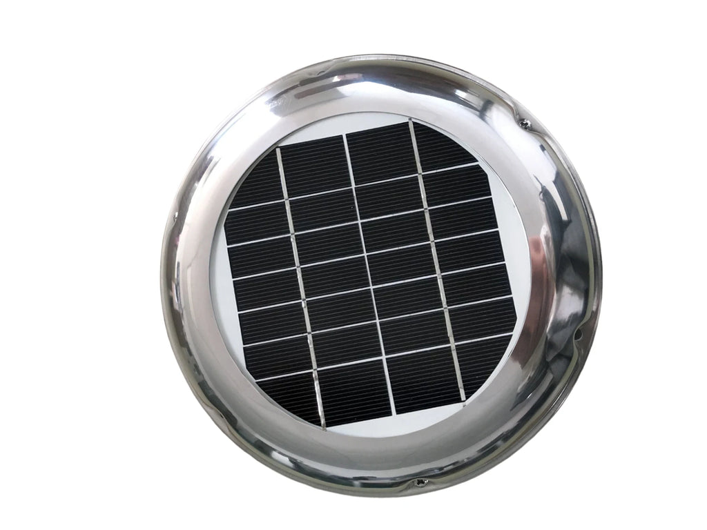 2.5W Solar Vent Fan Roof Exhaust Ventilator Extractor 60CFM Airduct Diameter120mm for RV Boat Caravan Greenhouse Portable Toilet