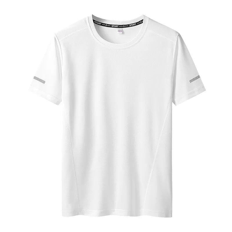 Plus Size Sport Mesh T-shirt 6xl-9xl Quick Dry
