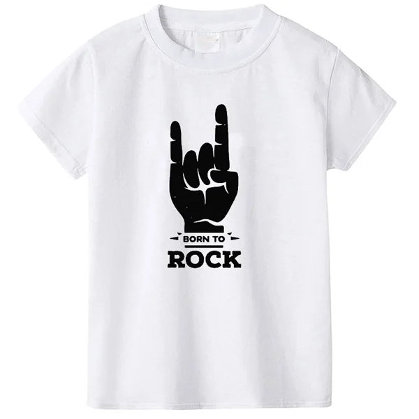 Children's Cotton Skull Print T-shirt 2-10Y