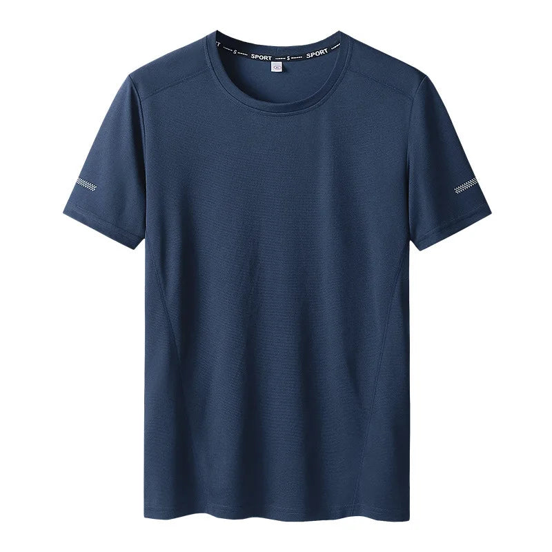 Plus Size Sport Mesh T-shirt 6xl-9xl Quick Dry