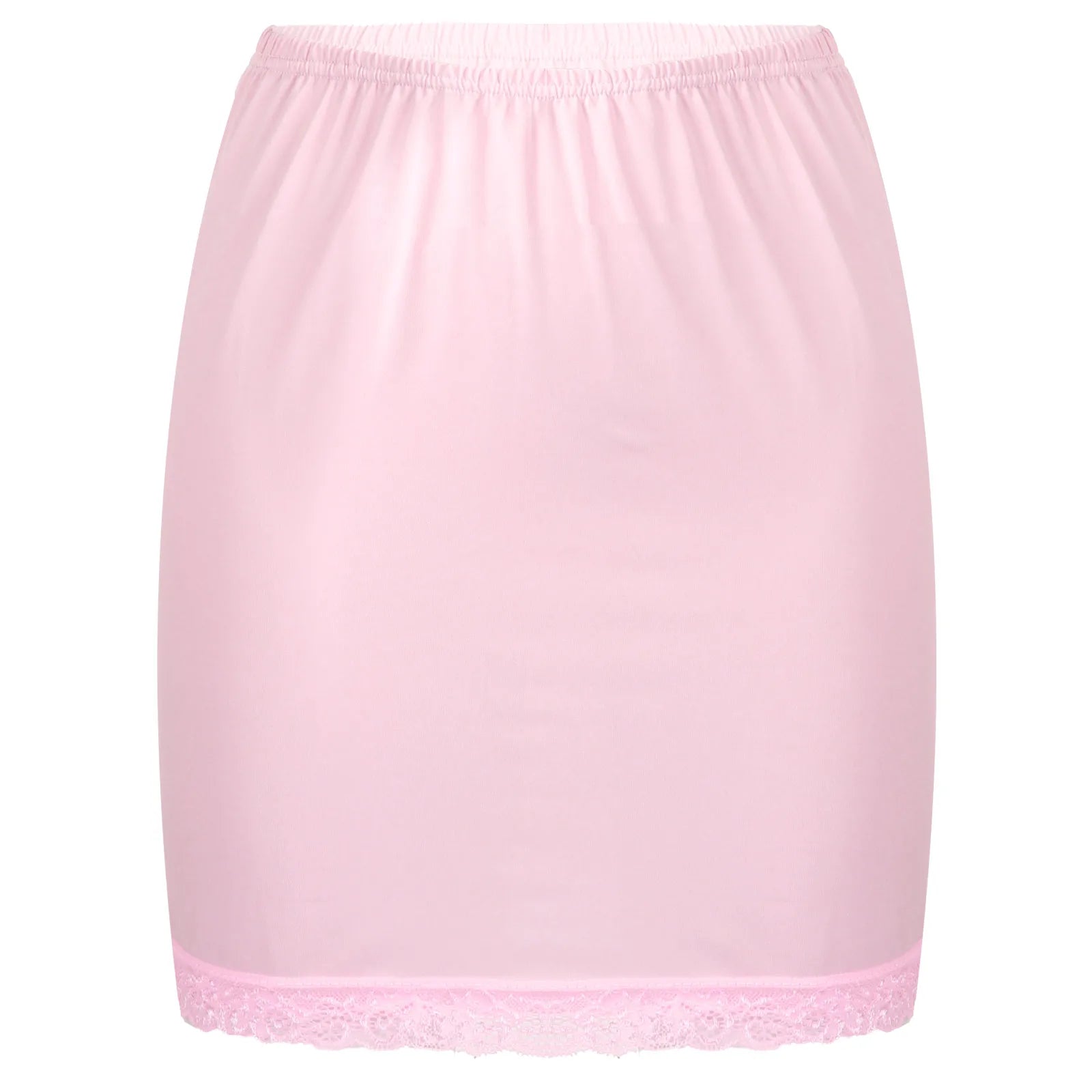 Womens Underskirt Soft Half Slips Dress Summer Ladies Underwear Thin High Waist Elastic Anti-Penetrating Underskirt Lining
