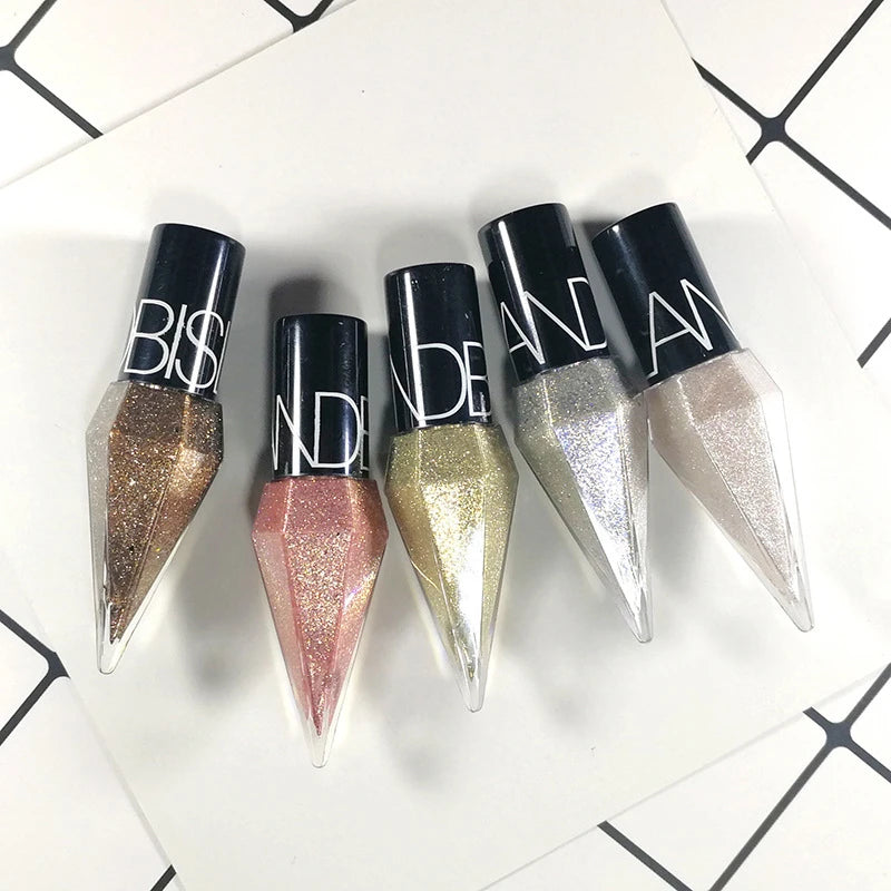 Shiny Liquid Glitter Eyeliner Silver Rose Gold