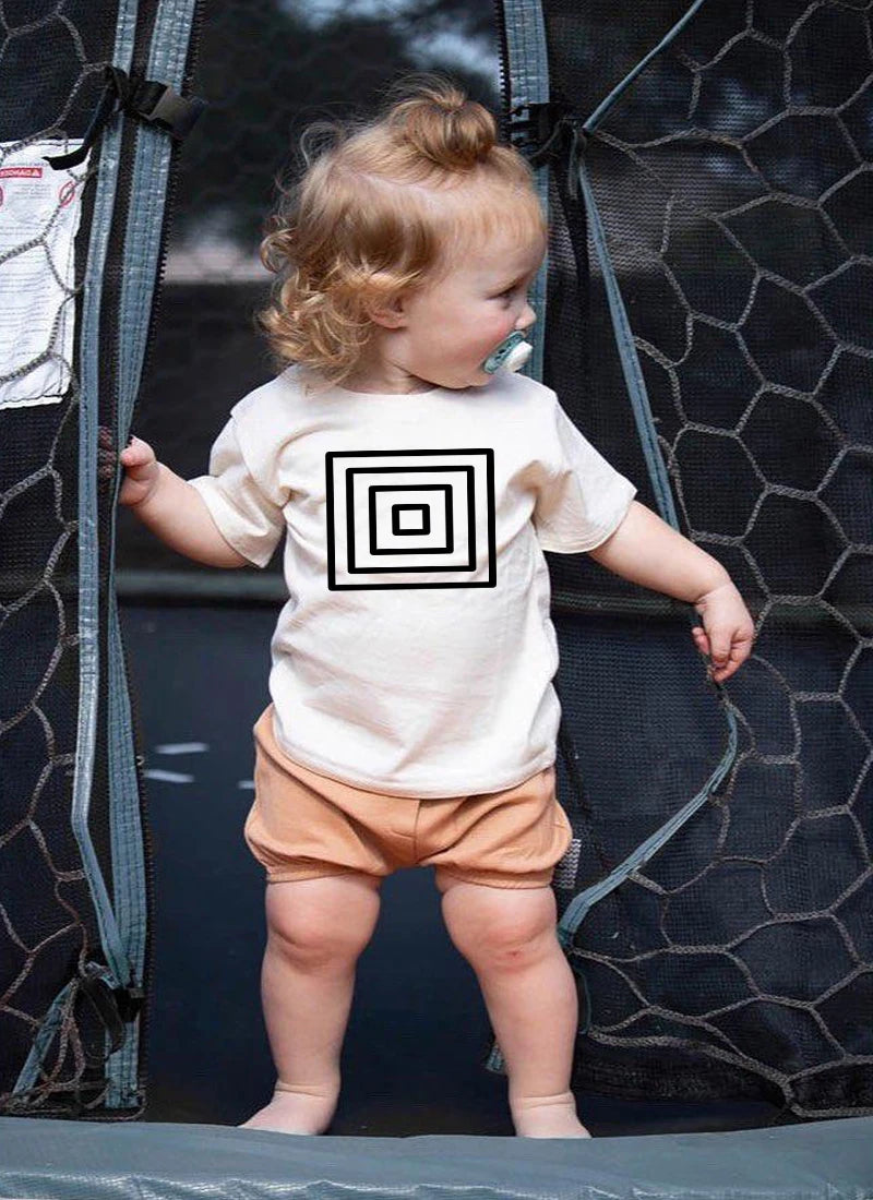 Children's Cotton Skull Print T-shirt 2-10Y