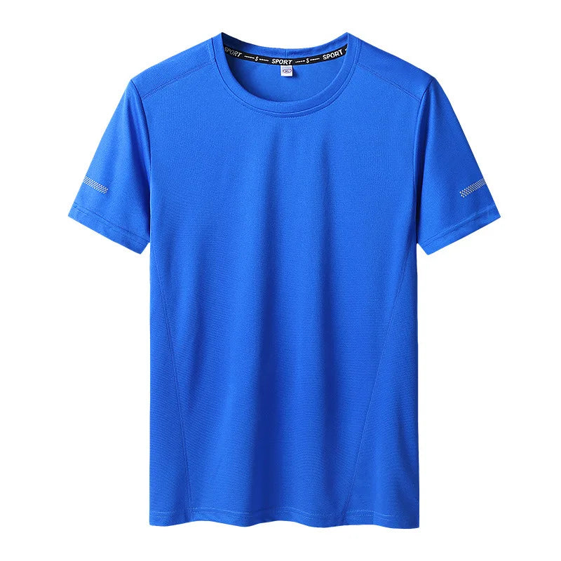 Plus Size Sport Mesh T-shirt 6xl-9xl Quick Dry