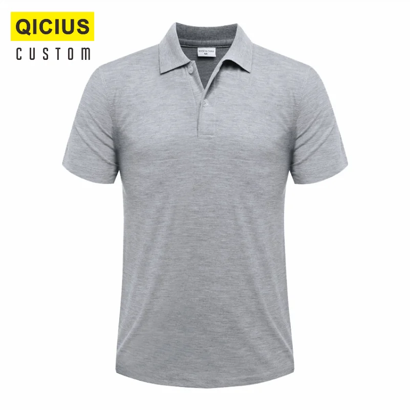 Summer Men's Breathable Lapel Short-Sleeved Polo Shirt Mass Customization Printing Embroidery Logo Casual Comfortable Shirt Top