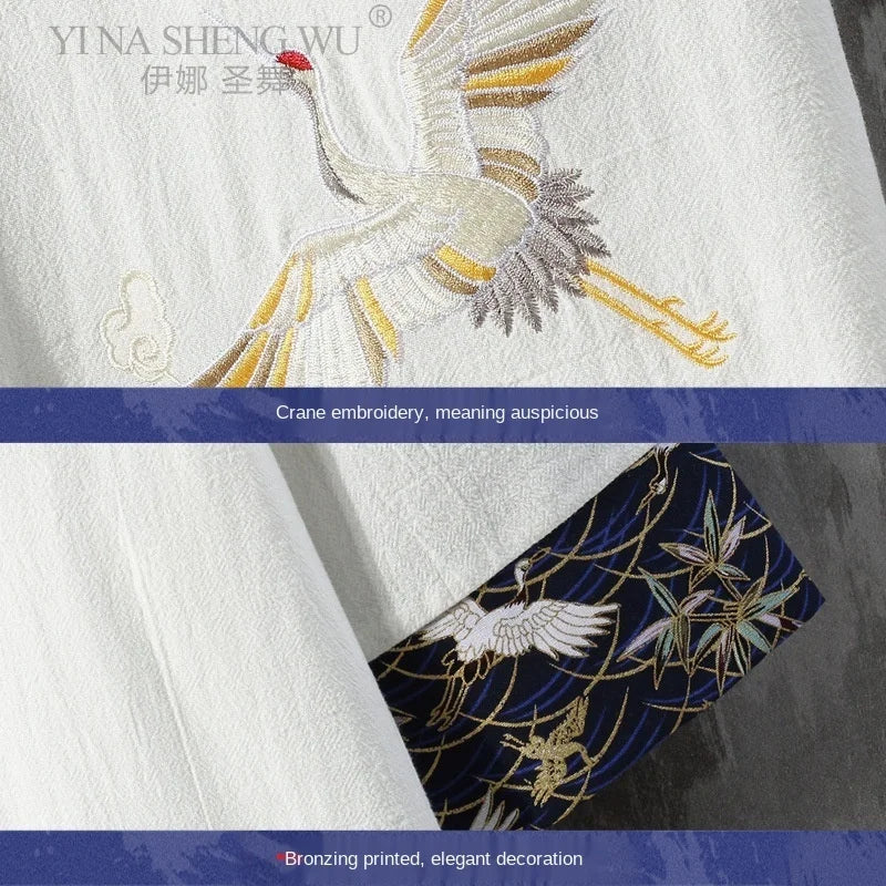 Chinese Style Linen T-shirt Tang Shirt Kimono