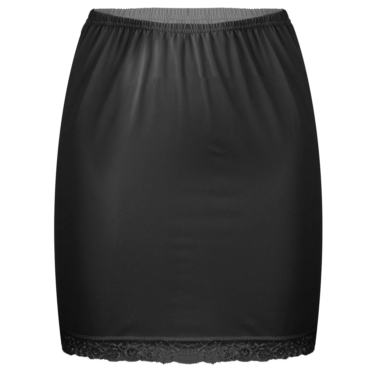 Womens Underskirt Soft Half Slips Dress Summer Ladies Underwear Thin High Waist Elastic Anti-Penetrating Underskirt Lining