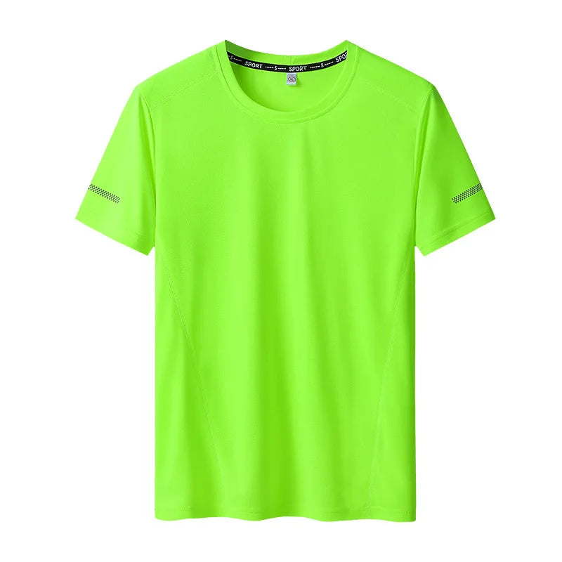 Plus Size Sport Mesh T-shirt 6xl-9xl Quick Dry
