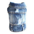 XS-2XL Denim Dog Clothes Cowboy Pet Dog Coat Puppy Clothing For Small Dogs Jeans Jacket Dog Vest Coat Puppy Outfits Cat Clothes