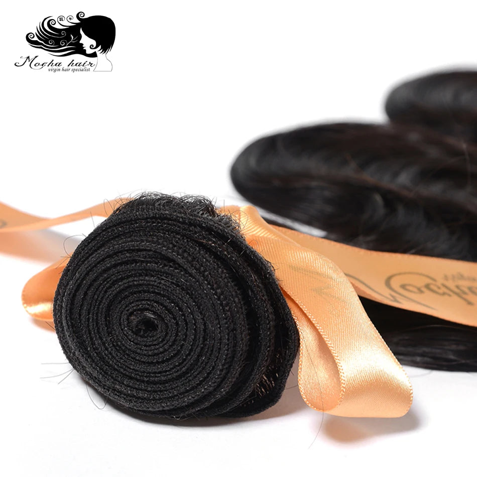 MOCHA Hair10A  Brazilian Virgin Hair Body Wave 3 Bundles16"-26"100% Unprocessed Human Hair Extension Natural Color Free Shipping