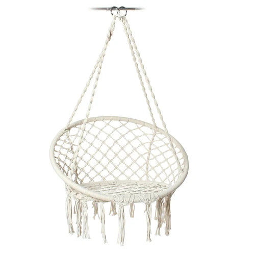 150 KG Nordic Garden Swing 그네 Cotton Rope Hammock Hanging Chair Handmade Knitted Indoor Outdoor كرسي Swing Bed Outdoor Furniture