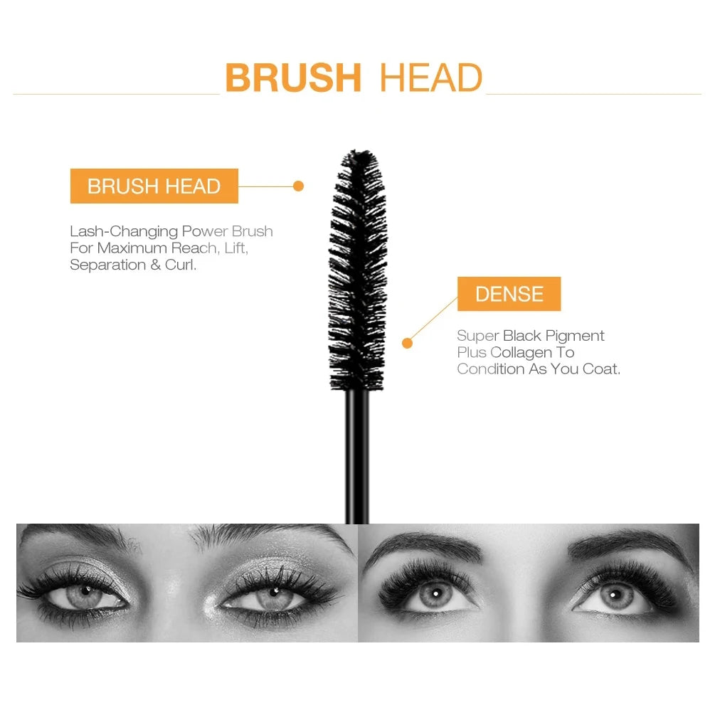 4D Curling Mascara Waterproof Volume 2pcs