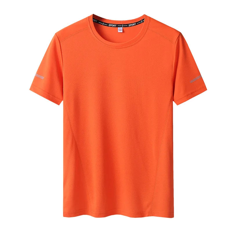 Plus Size Sport Mesh T-shirt 6xl-9xl Quick Dry